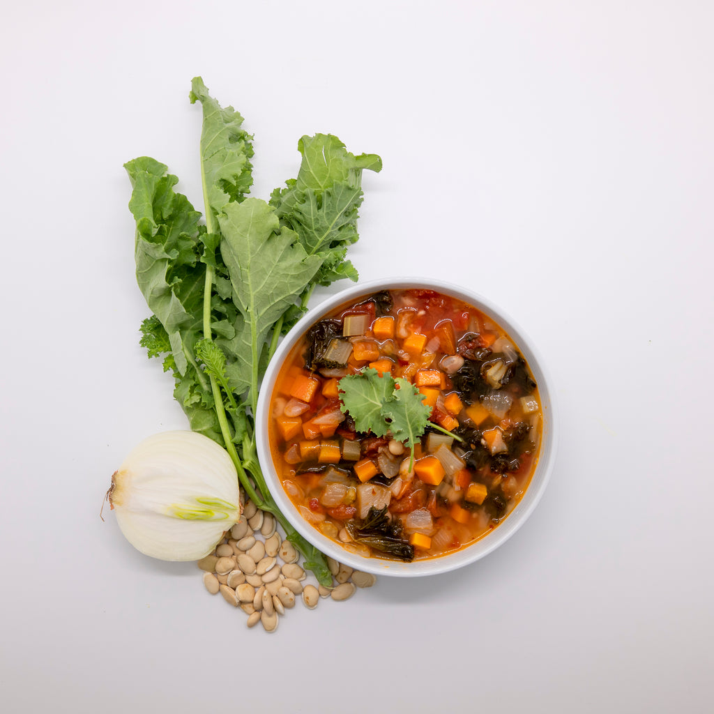 Kale and Bean Minestrone Soup 羽衣甘藍白豆湯
