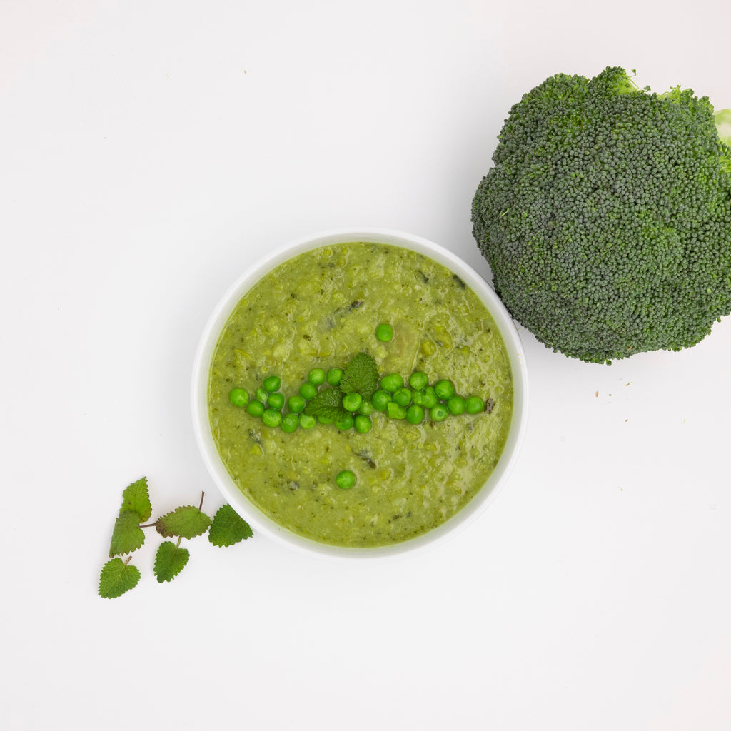 Super Green Soup (green peas with mint) 西蘭花青豆湯