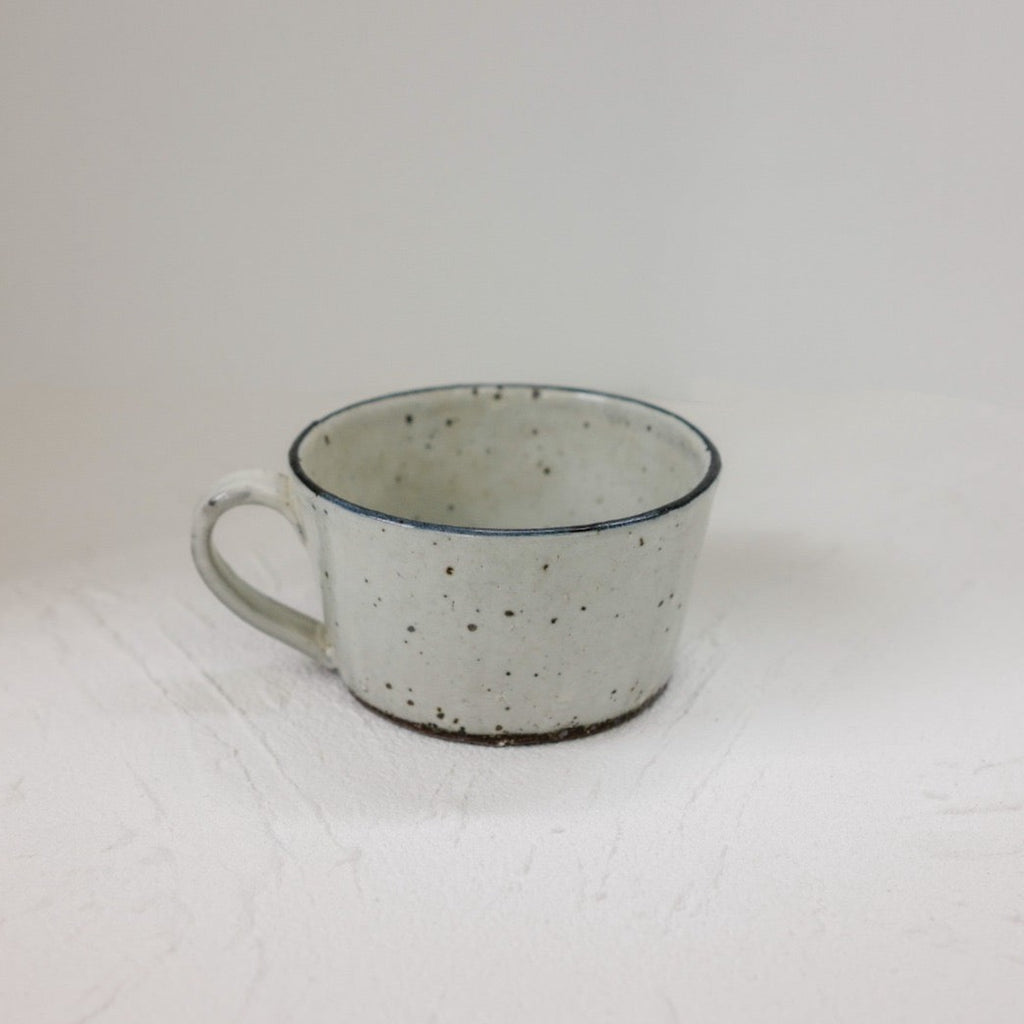 RESTFOLK 信樂燒 陶瓷線湯杯 [日本製造] （白） x1